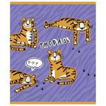 Тетрадь А5 48 л. ПЗБМ, скоба, клетка, фольга, конгрев, TWIN лак, "Тиградь" (5 видов), 029135, 5шт