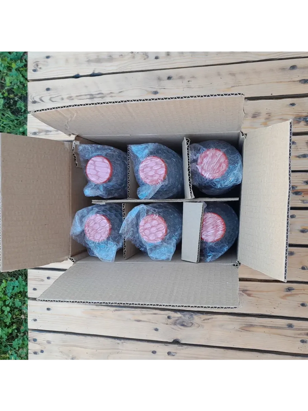 Бутылка стеклянная 1 литр , 43мм , 6 штук