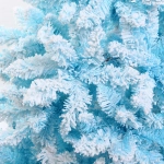 Ёлка «Звон вьюги» 180 см, ПВХ (786 веток), белый иней, Голубой