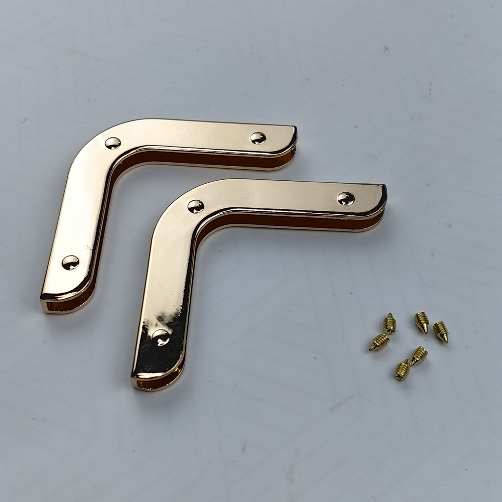 Уголки для сумки скругленные Золото