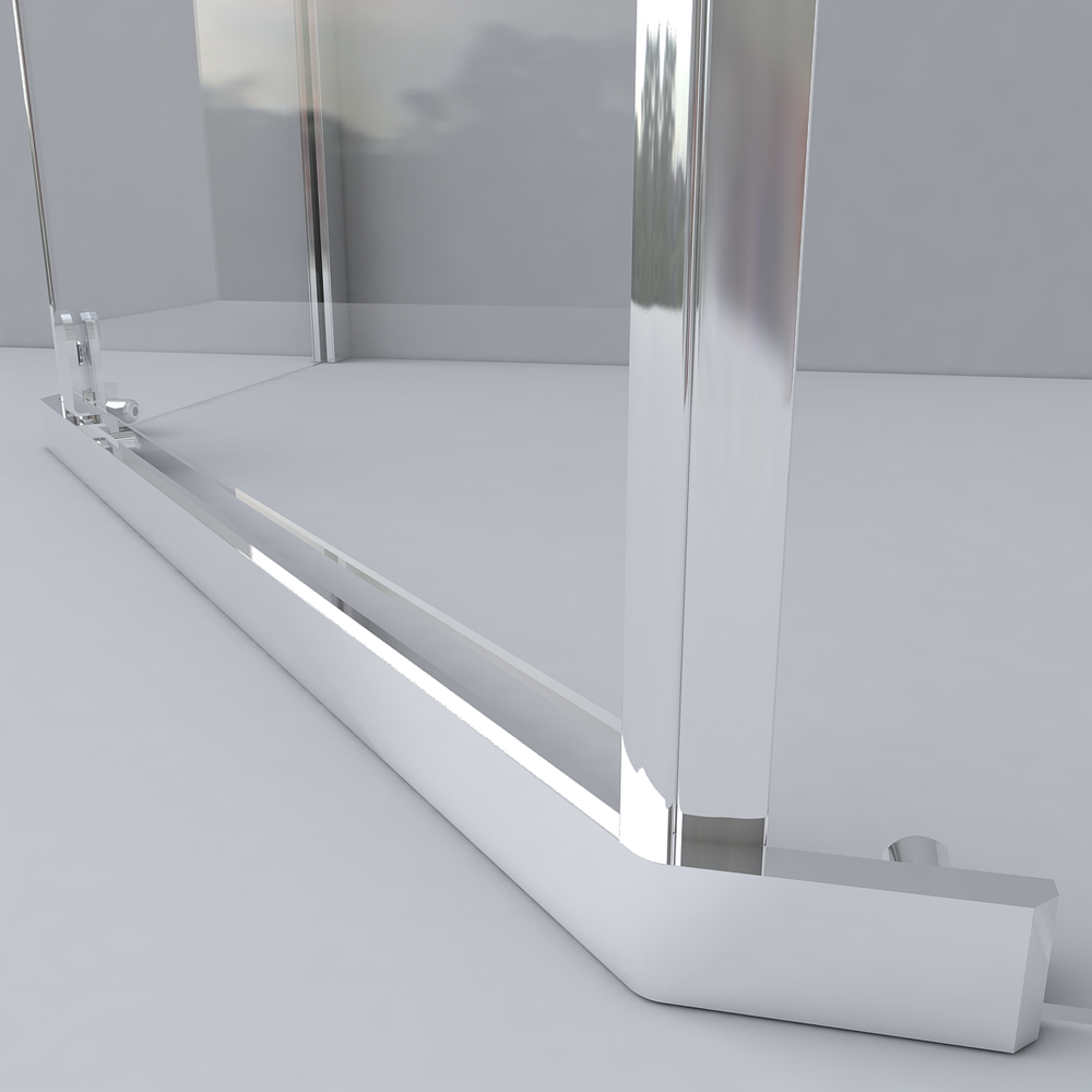 Душевой уголок Stresa VSP-1S900CLG, 900*900, брашированное золото, стекло прозрачное