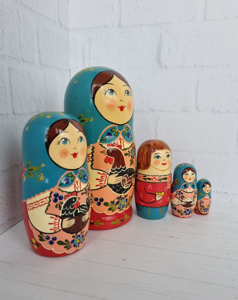 Матрешка "С курочкой" традиция 5 мест
