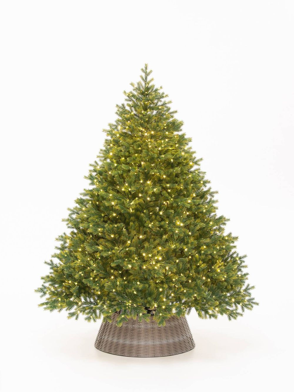 Елка с гирляндой «Эрмитажная» (Литая хвоя) 210 см / 2,1 м