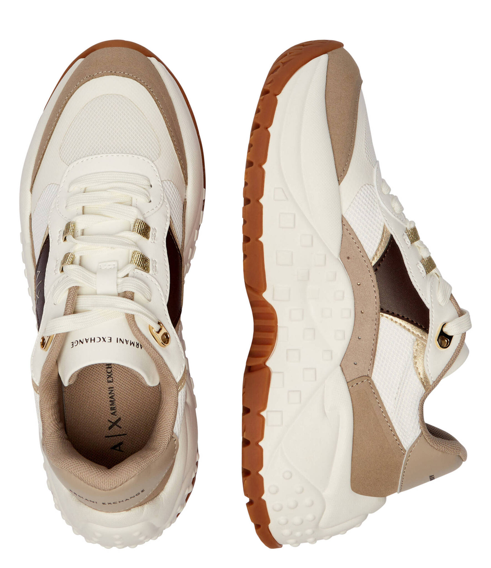 Кроссовки Armani Exchange - бежевый(XDX171 XV898)