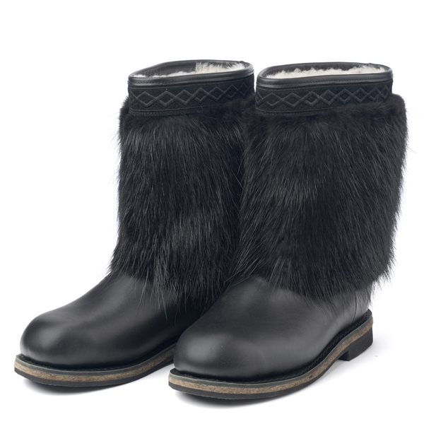 Унты мужские из меха бобра и кожи теленка