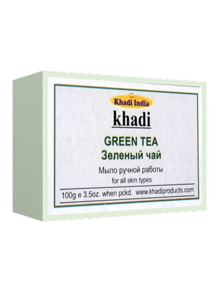 Мыло Khadi India Зеленый чай 100 г