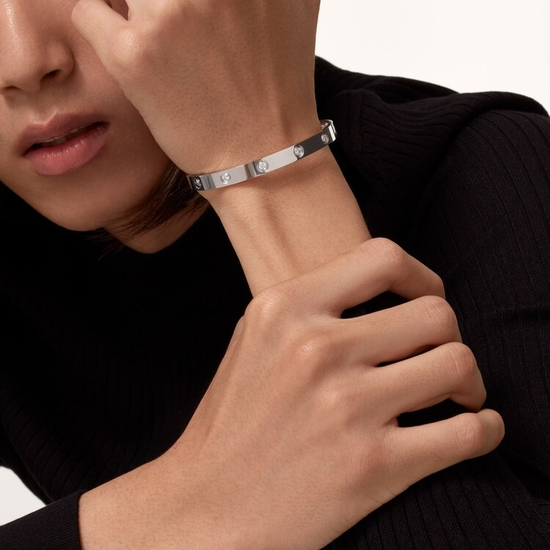 Браслет Cartier LOVE bracelet, classic model, 10 diamonds