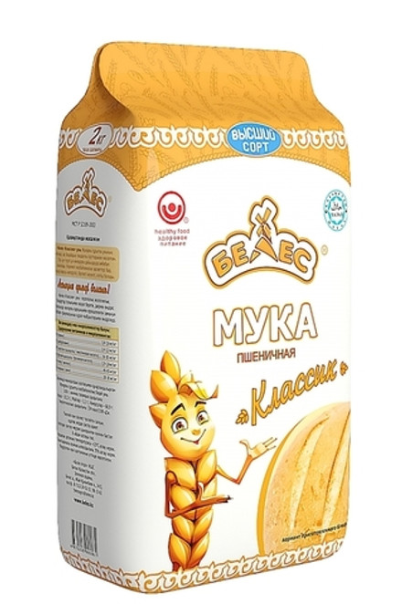 Мука пшеничная "Белес" Классическая 2кг. Казахстан