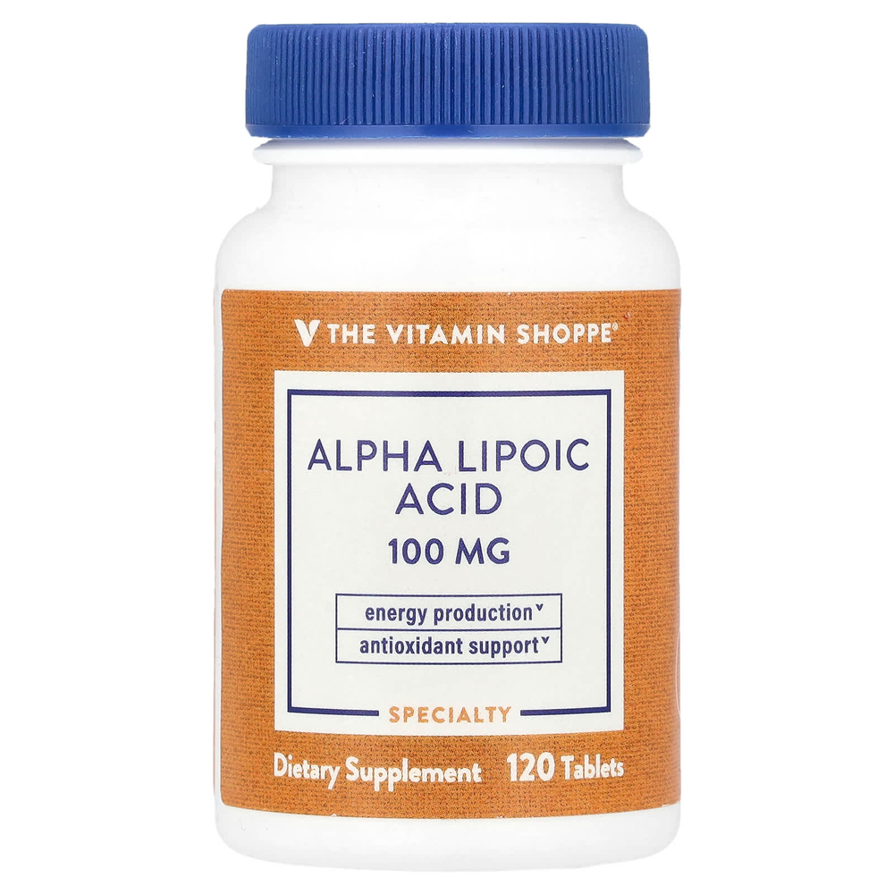 The Vitamin Shoppe, Альфа-липоевая кислота, 120 таблеток
