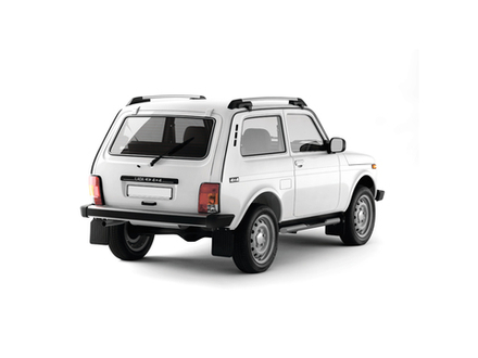 Защита порогов Нива 4x4/Легенд с накладками (Ø63 мм) (3 дв)