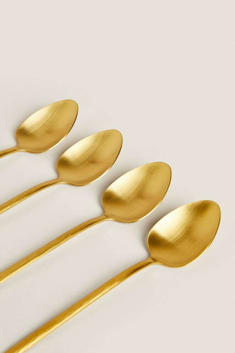 ZARA HOME НАБОР ЛОЖЕК С РЕЛЬЕФНОЙ РУЧКОЙ, ЗОЛОТОЙ
