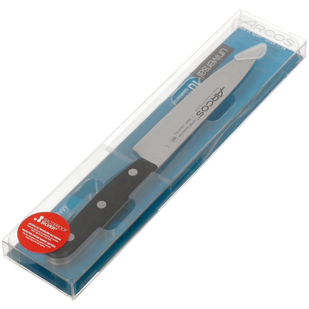 Нож кухонный Arcos, Universal, шеф-нож, нерж сталь, 15 см, рук пласт, 2846-B