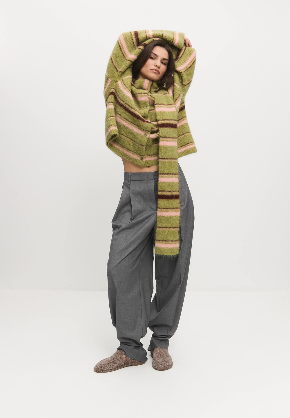 Лоферы // Ivana // Tobacco // Fluffy