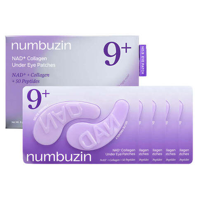 Numbuzin No.9 NAD+ Collagen Under Eye Patches лифтинг-патчи для век с коллагеном и пептидами