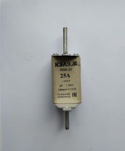 Вставка плавкая ППН-37 25А. габ.2 УХЛ3, КЭАЗ