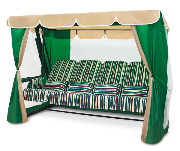 Садовые Качели Элит Люкс Плюс зеленый