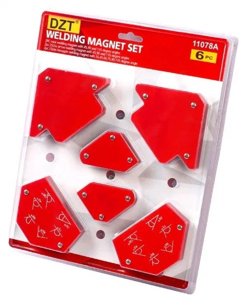 Набор из 6 магнитных фиксаторов для сварочных работ
