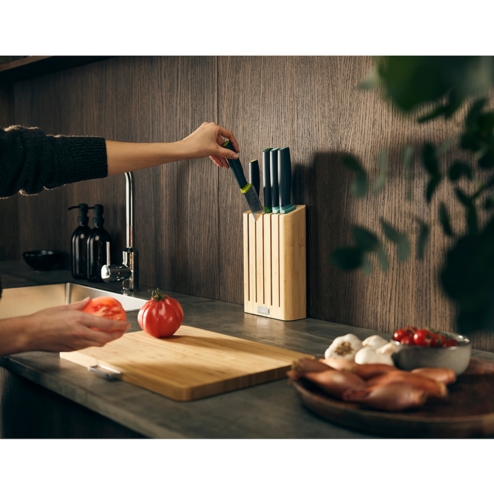 Набор ножей в подставке elevate™, бамбук, 5 шт.