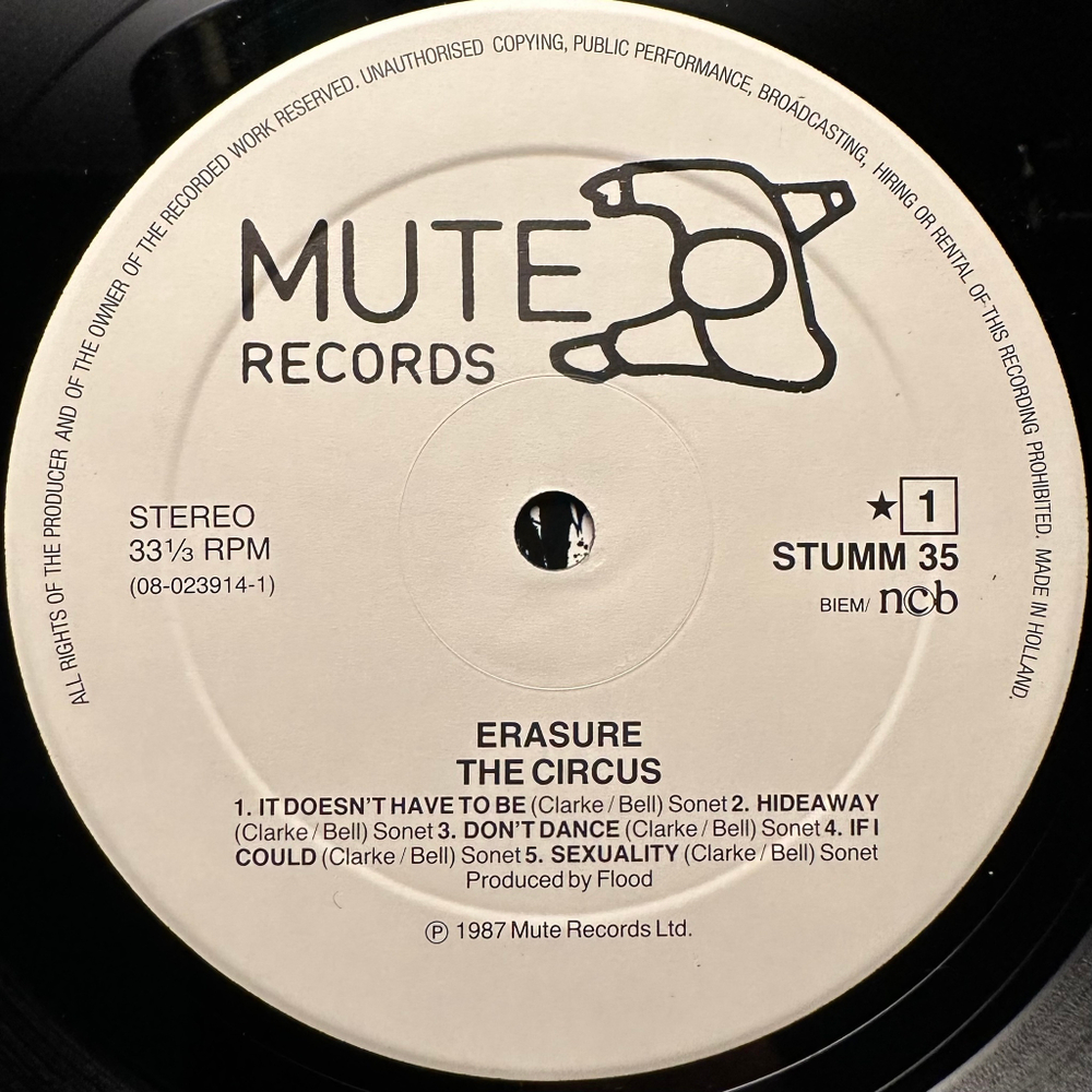 Erasure - The Circus (Голландия 1987г.)