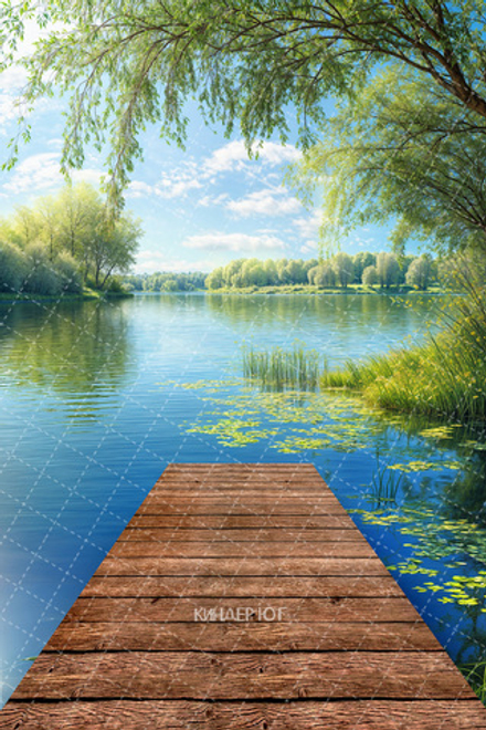 Фотофон "Ива у реки" арт. ФФ903-25