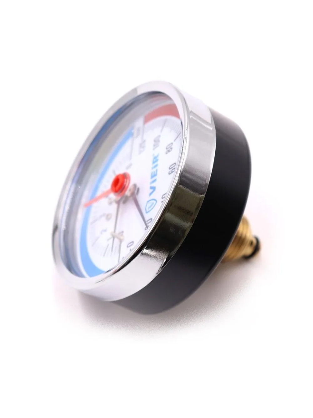Термоманометр 1/2", горизонтальный 80 мм/6 бар ViEiR