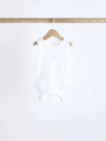 Боди без рукавов для малышей Next K79-695, 5 шт., Белый, Голубой