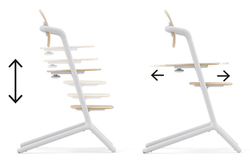 Стульчик для кормления Cybex Lemo 4 в 1 с мягкими чехлами Comfort Inlay Sand White/Stunning Black