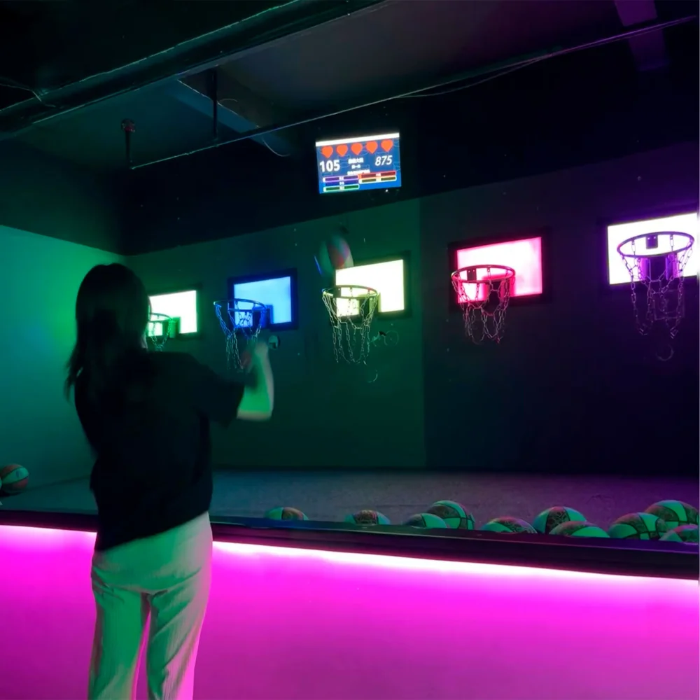 Интерактивная зона «Светящийся баскетбол»