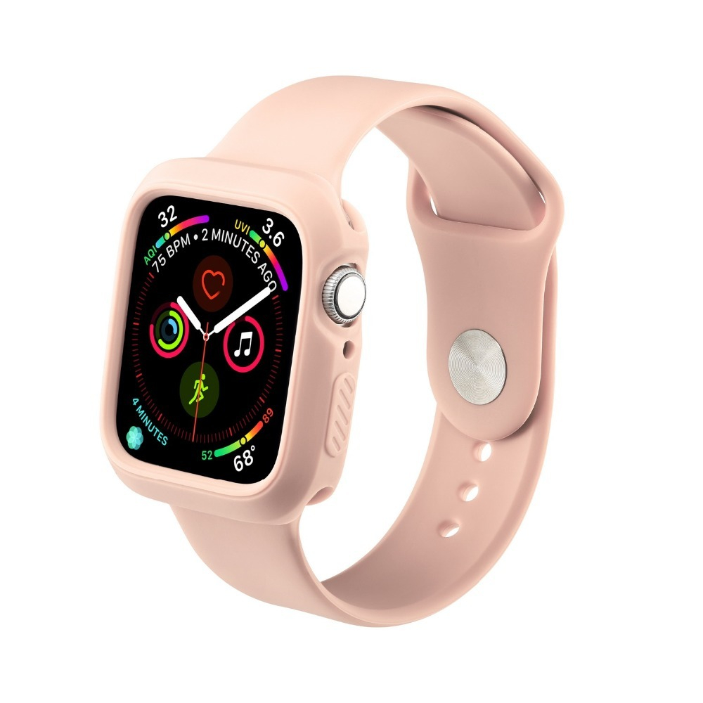 Ремень для Apple Watch силиконовый 40 mm с чехлом под часы