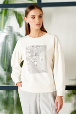 22650 Джемпер женский (молочный)