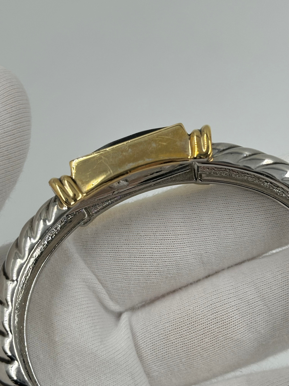 Браслет биколор с чёрной вставкой