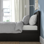 Каркас кровати с 2 ящиками для хранения - IKEA MALM, 200х90 см, черный, МАЛЬМ ИКЕА