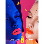 Подводка-штамп для макияжа лица и тела светящиеся UVglow Neon 7 DAYS Extremely Chick 703 Orange Moon
