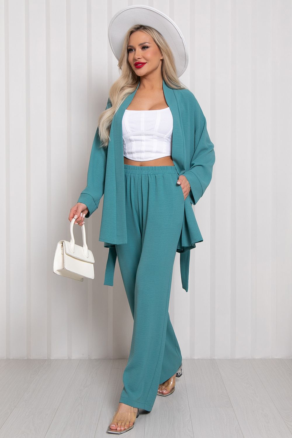 Костюм брючный Сингапур  (полынь) К11-89/2 Nikol