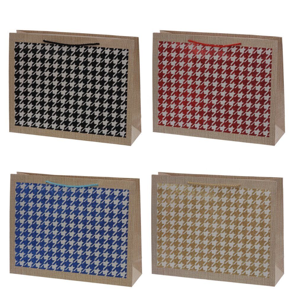 GAEM Пакет подарочный L (бумага 210г/м2, блок микс 12шт), L38,5 W11 H30 см, 4в.