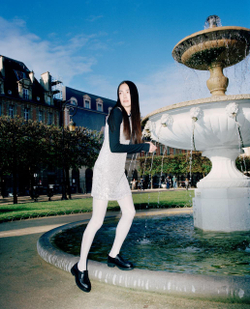 Платье-майка из серебряных пайеток