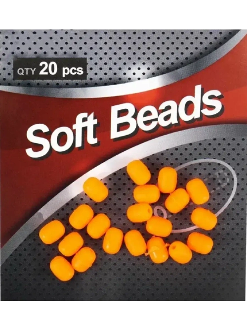 Бусина фидерная Soft Beads, PVC, овальная