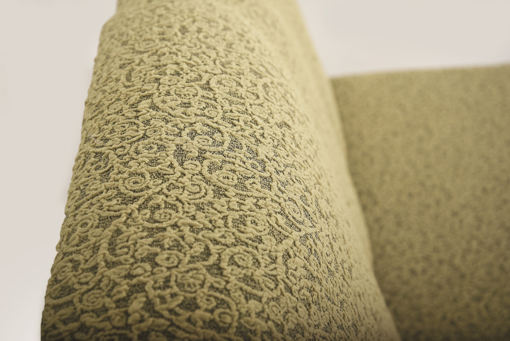 Комплект чехлов на диван и 2 кресла без оборки Жаккард, цвет Бежевый