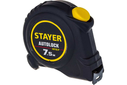Рулетка Stayer АutoLock 7,5м / 25мм с автостопом 2-34126-07-25_z02