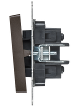 BRITE Выключатель 2-клавишный перекрестный 10А ВС10-2-3-БрТБ темная бронза IEK