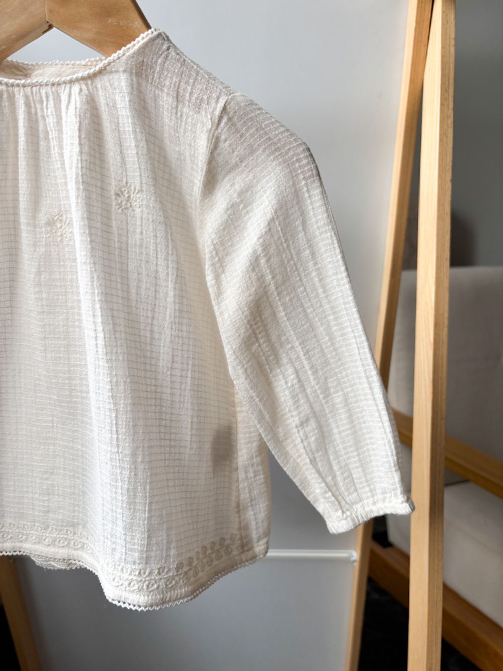 Хлопковая блузка Zara, 74