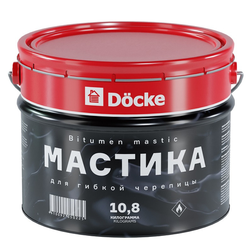 Мастика для гибкой черепицы Docke 10,8 кг