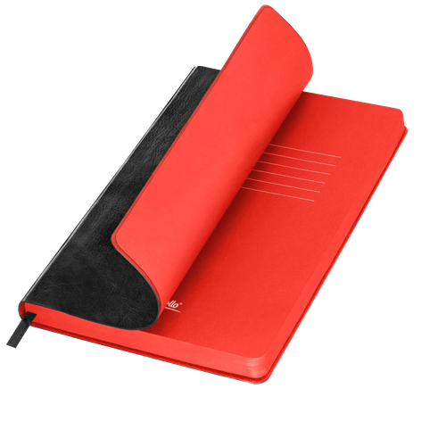Ежедневник River side недатированный, черный/красный