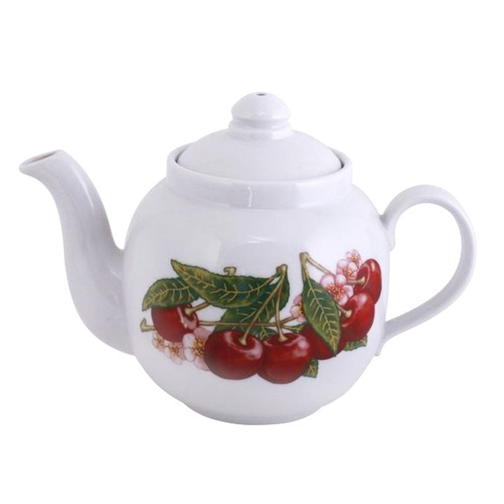 Чайник фарф завар 700 мл Янтарь Вишня 070592