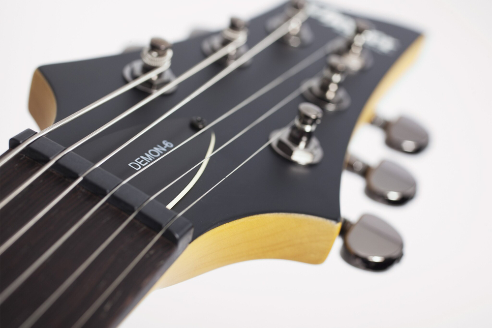 Schecter DEMON-6 AGED BLACK SATIN