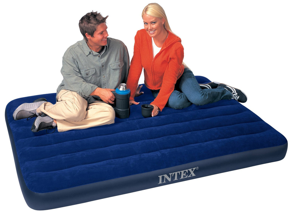 Надувной матрас Intex Classic Downy Bed, 137х191х25 см.
