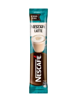 Кофе растворимый 3 в 1 Нескафе Латте 18 г * 20 шт