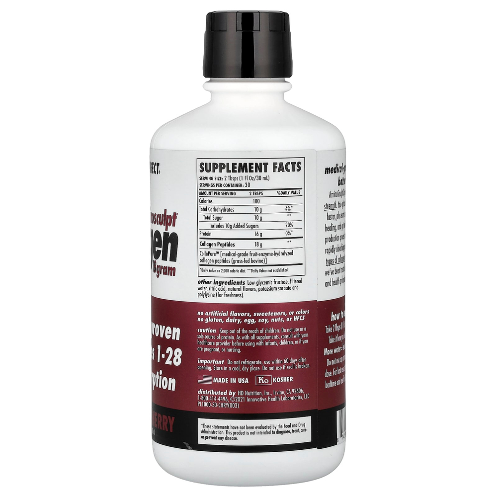 Health Direct, AminoSculpt® Collagen, Cherry, 30 fl oz (887 ml)