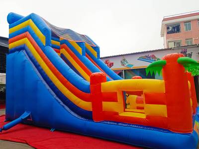 Надувной батут-горка "Супер-волна ST"