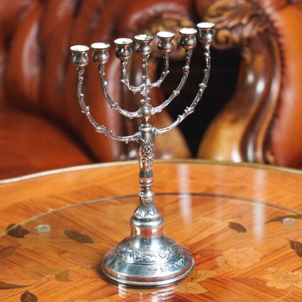 Менора из серебра